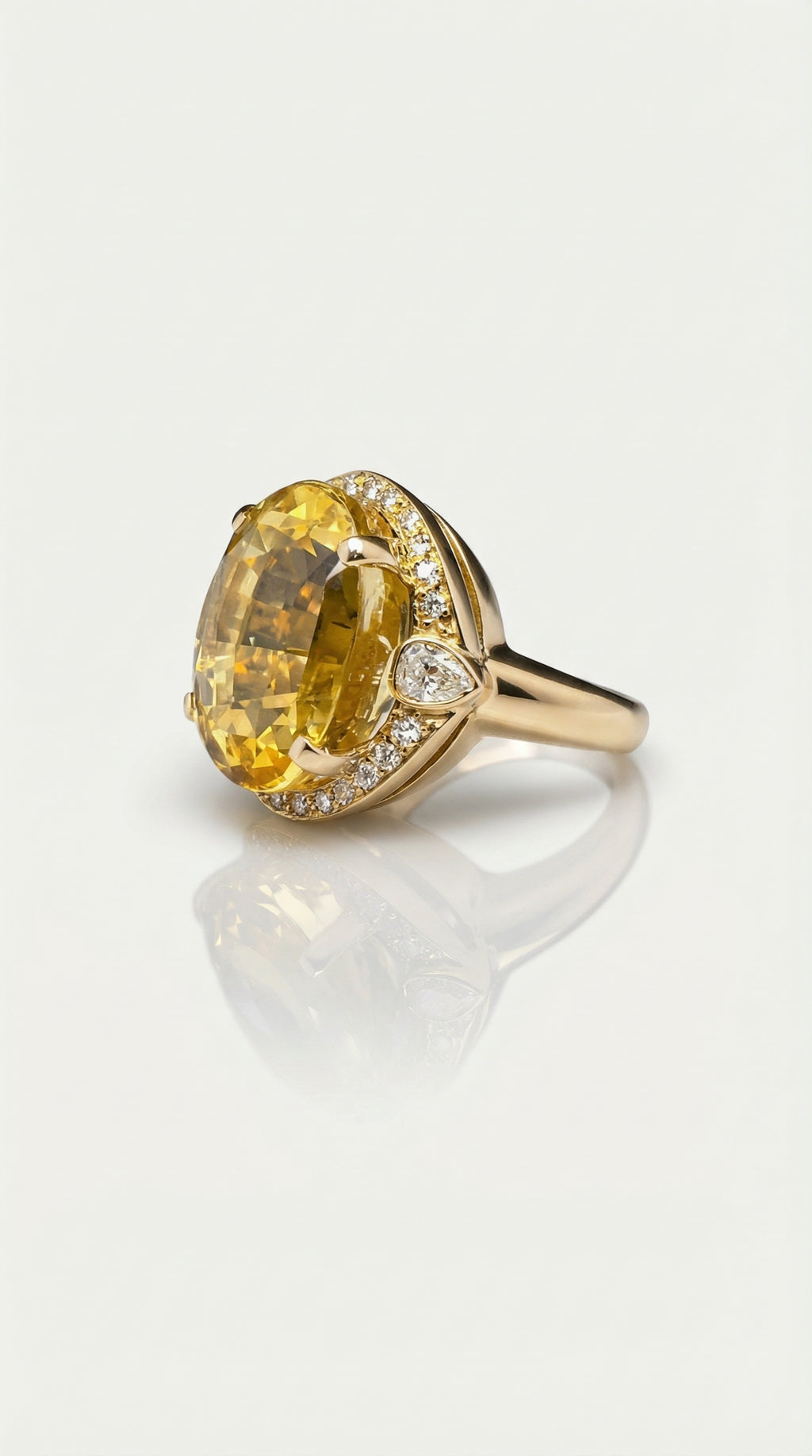 Sophia Levendi – Eternal Yellow Sapphire Ring, view 2 — Levendi Jewellers