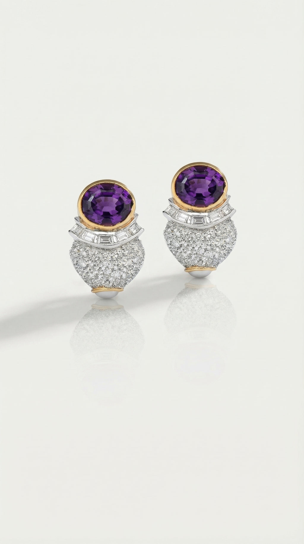 Sophia Levendi – Amethyst Cocktail Earrings — Levendi Jewellers
