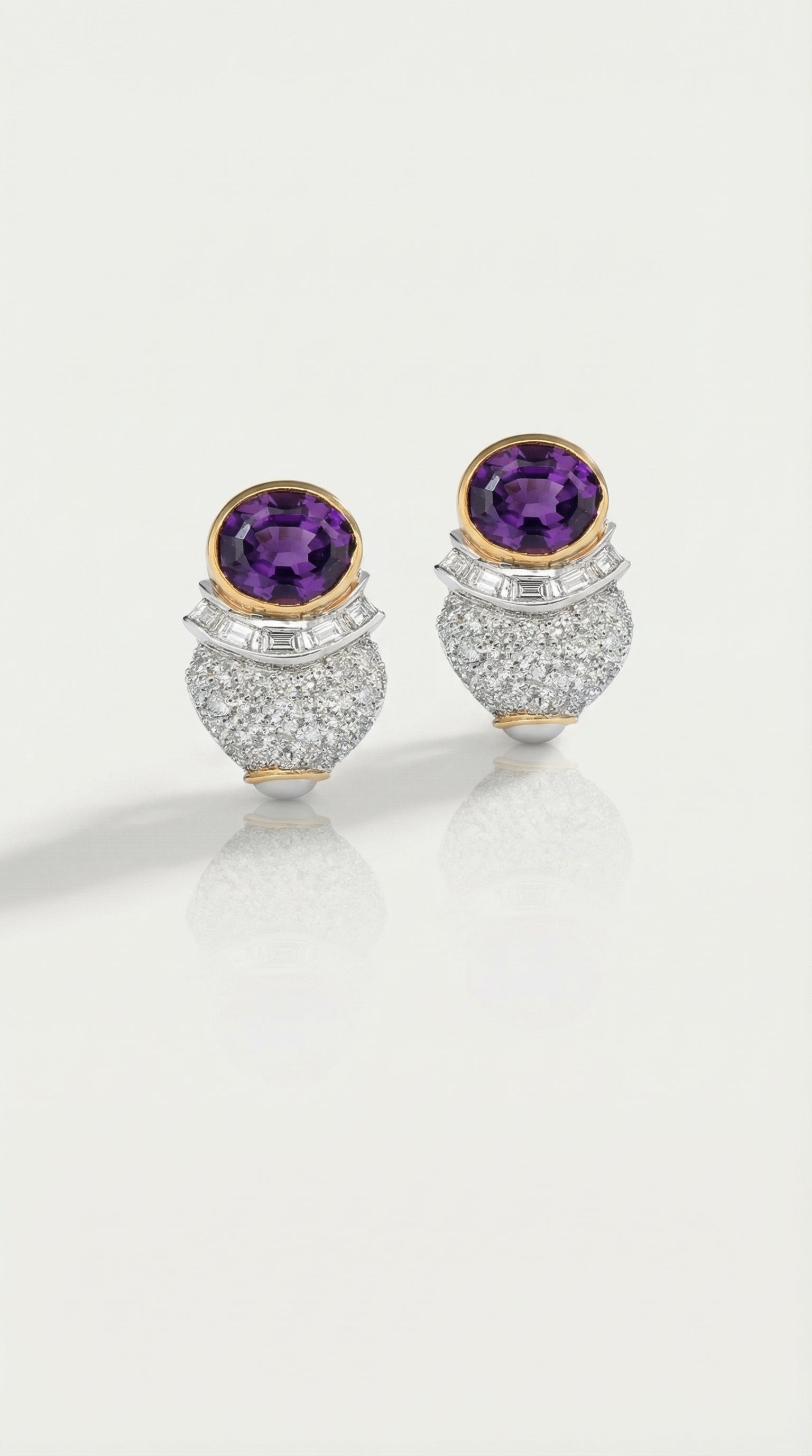 Sofia Levendi – Amethyst Cocktail Earrings