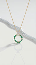 Levendi Essentials - Eternal Emeralds & Diamonds Pendant