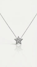 Levendi Essentials - Star Diamond White Gold Pendant