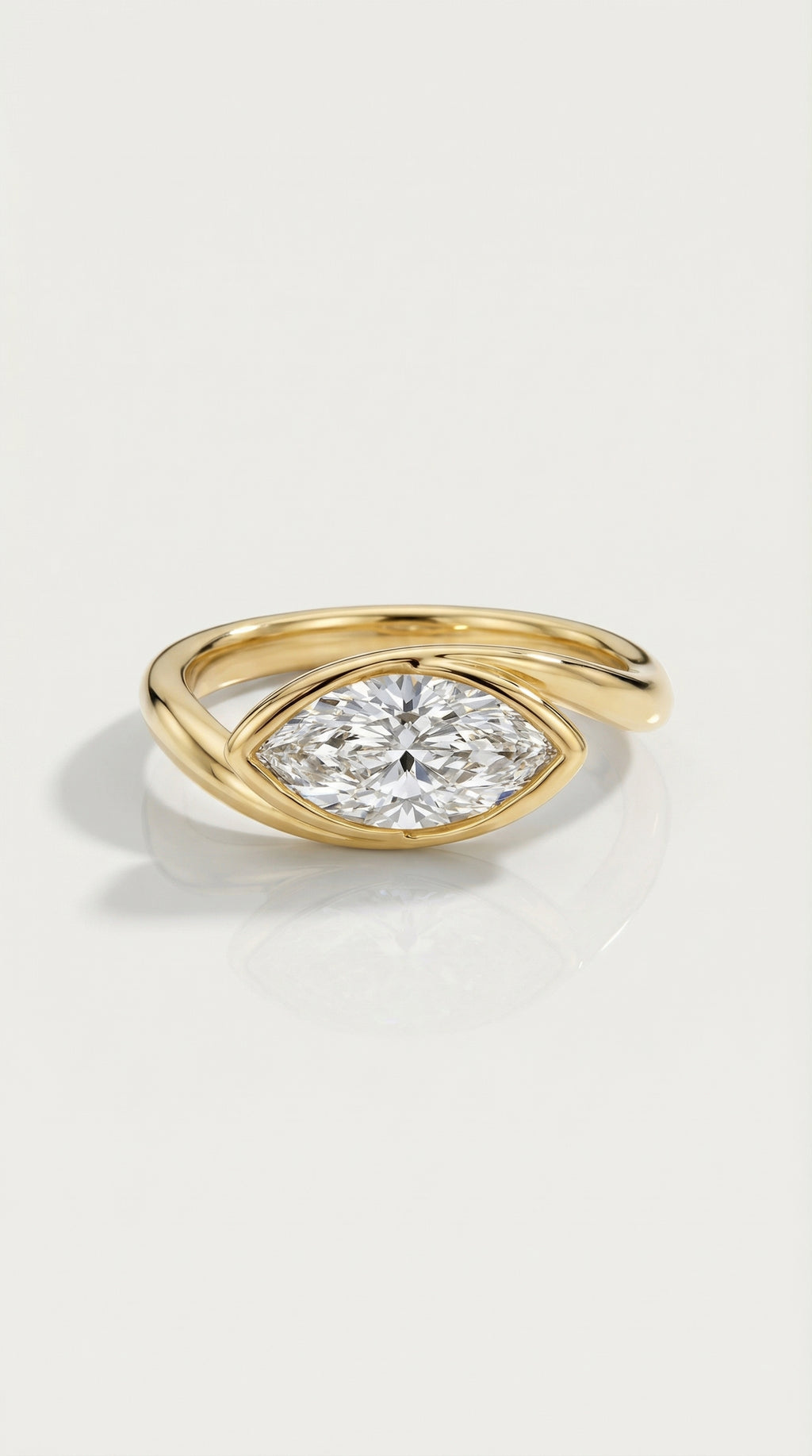 Levendi Wave of Love - Marquise Soft Curve Bezel — Levendi Jewellers