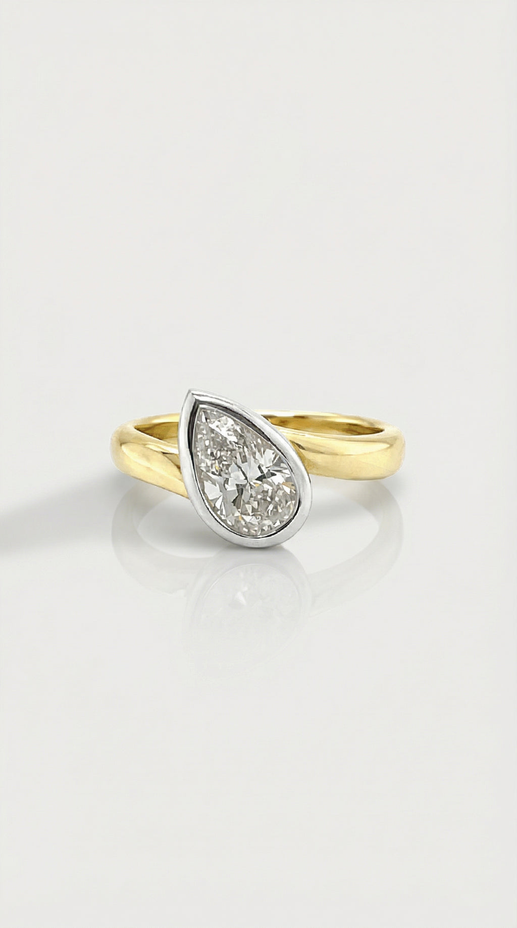 Levendi Signature- Pear Cut Twist Engagement Ring — Levendi Jewellers