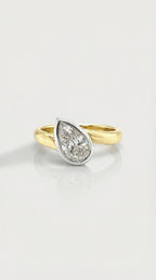 Levendi Signature- Pear Cut Twist Engagement Ring — Levendi Jewellers