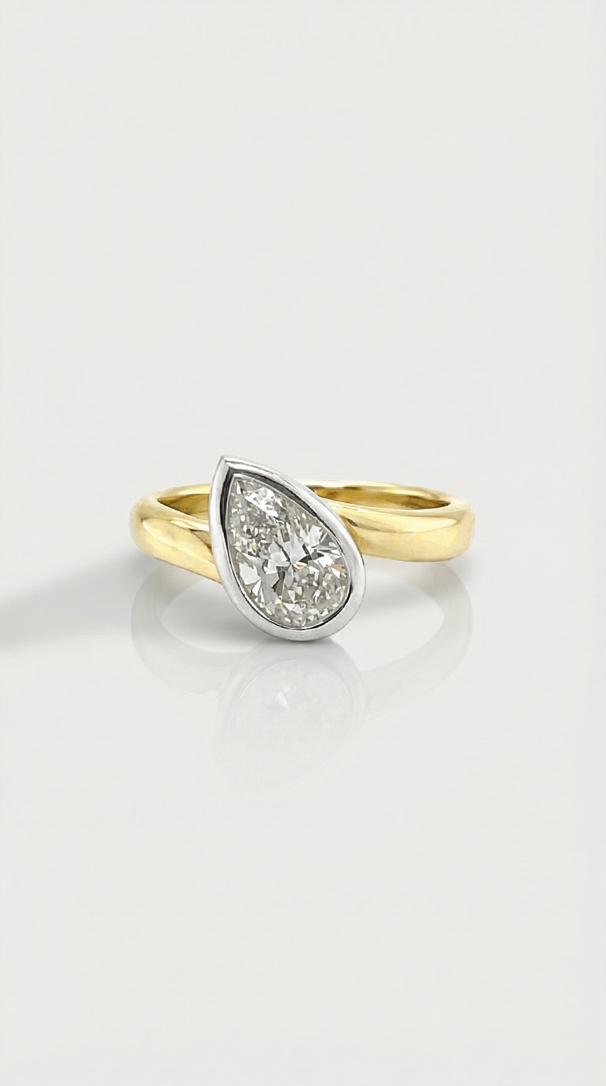 Levendi Signature- Pear Cut Twist Engagement Ring — Levendi Jewellers