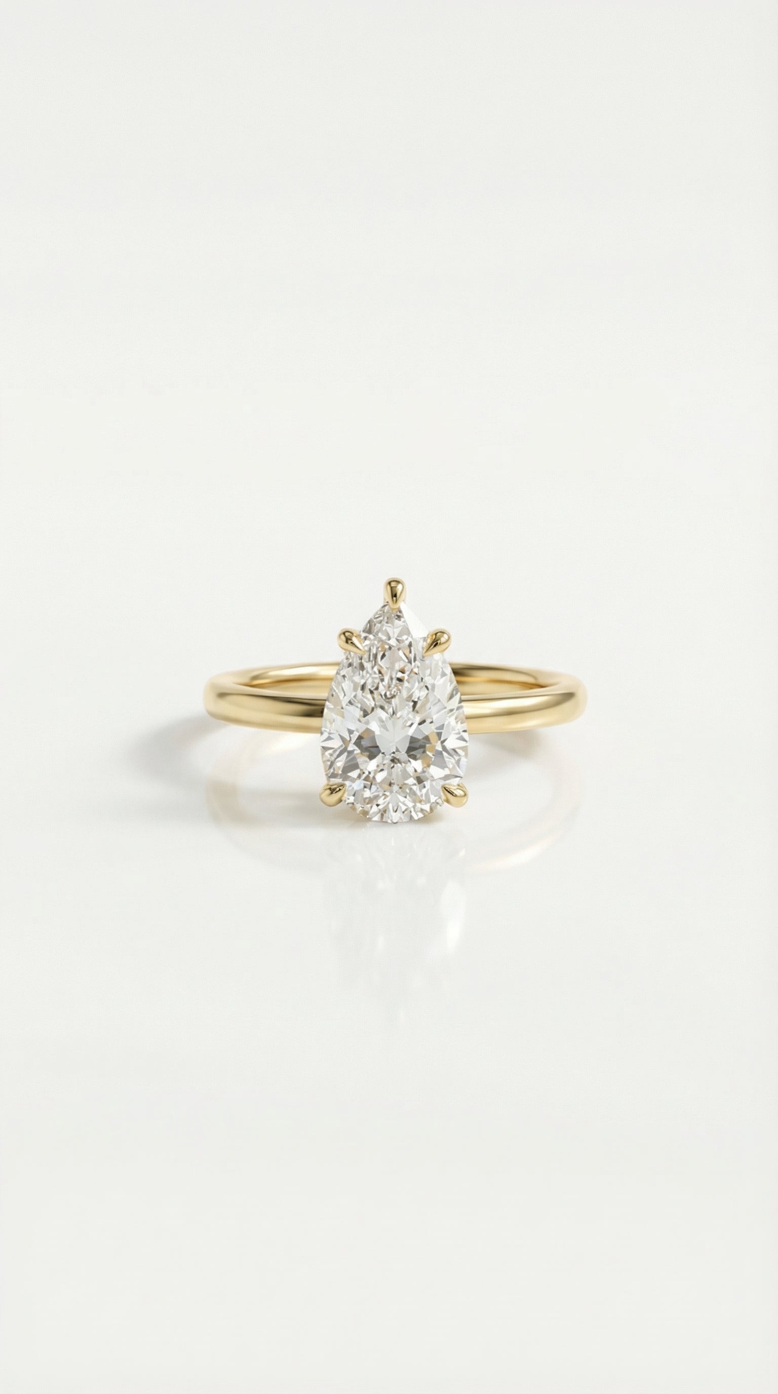 Levendi Classic - Pear cut Diamond Engagement Ring