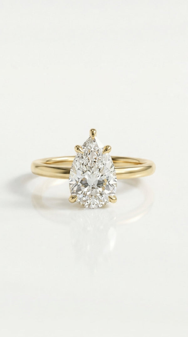 Levendi Classic - Pear cut Diamond Engagement Ring — Levendi Jewellers