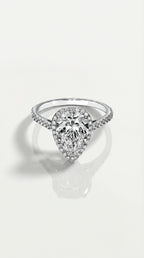 Levendi Classic - Pear Halo Engagement Ring — Levendi Jewellers