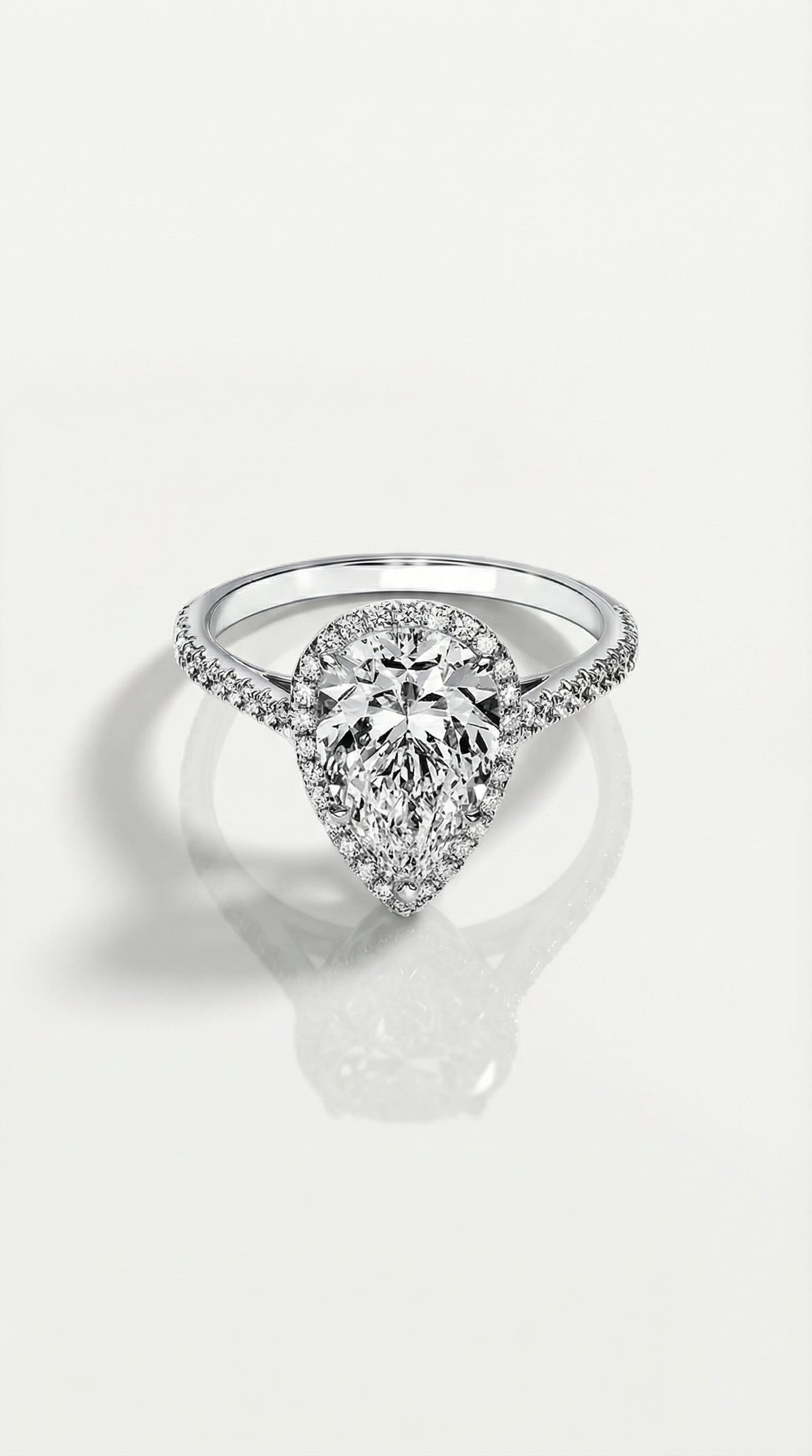 Levendi Classic - Pear Halo Engagement Ring — Levendi Jewellers