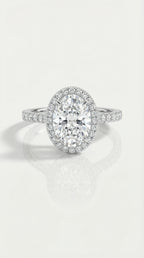 Levendi Signature - Oval Hidden Halo Engagement Ring — Levendi Jewellers