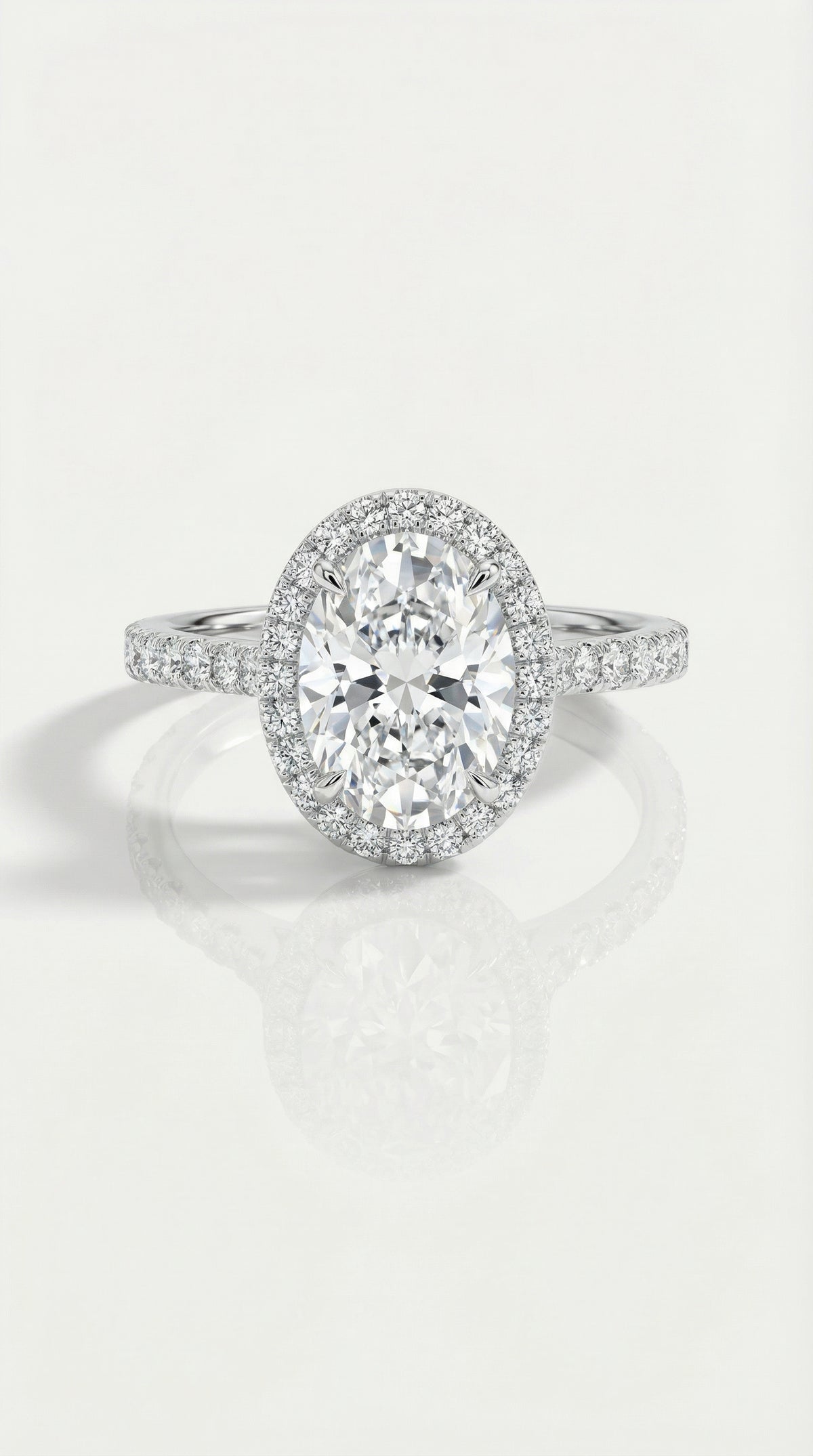 Levendi Signature - Oval Hidden Halo Engagement Ring — Levendi Jewellers