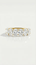Wedding band Classic - Oval 5 Diamonds Shared Claws — Levendi Jewellers