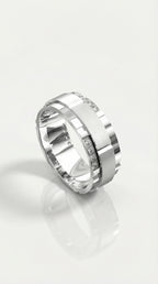 Full Circle Matt & Polished Diamond Ring — Levendi Jewellers