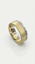 Full Circle Diamond Offset Ring
