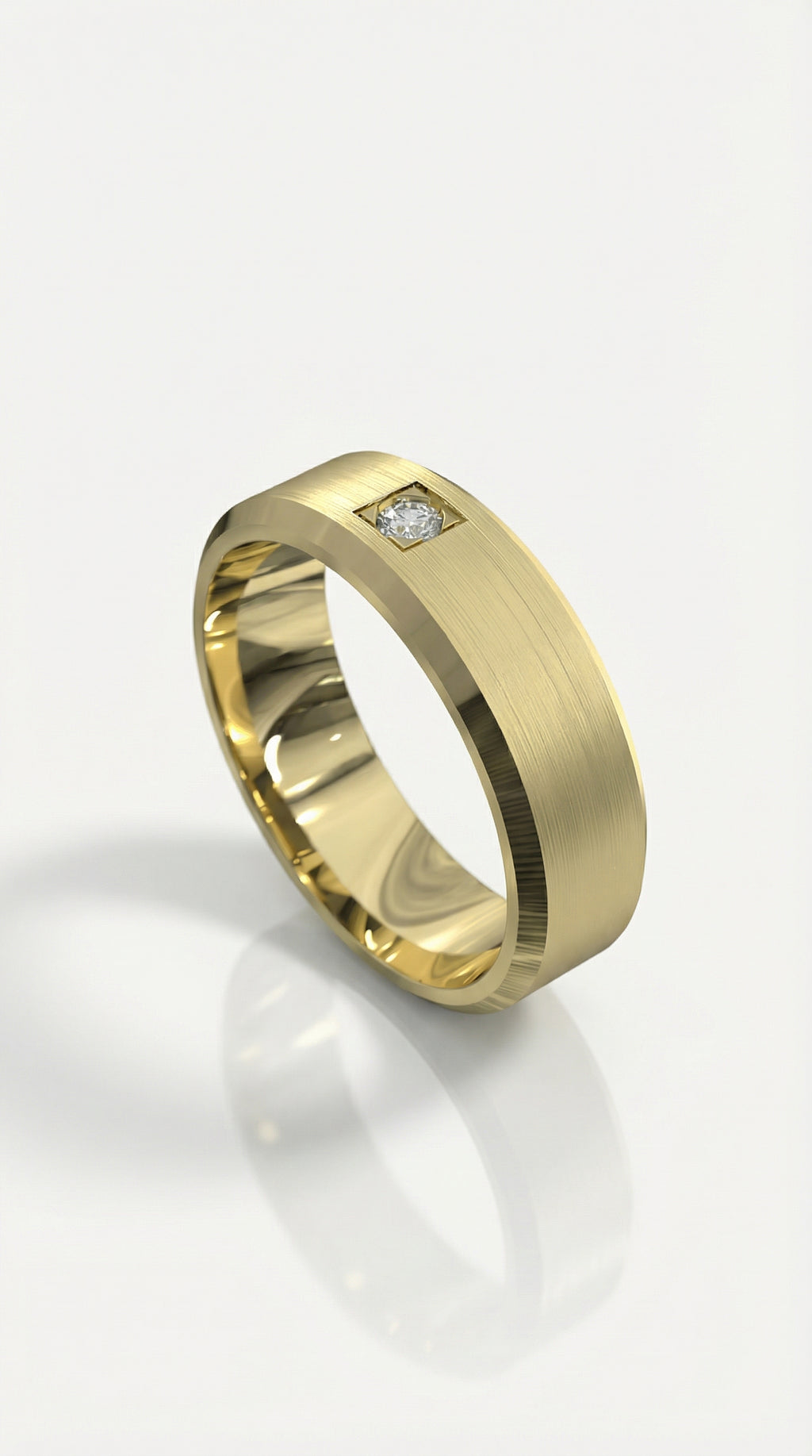 Bevel Princess Cut Diamond Ring — Levendi Jewellers
