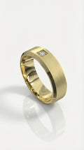 Bevel Princess Cut Diamond Ring