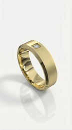 Bevel Princess Cut Diamond Ring — Levendi Jewellers