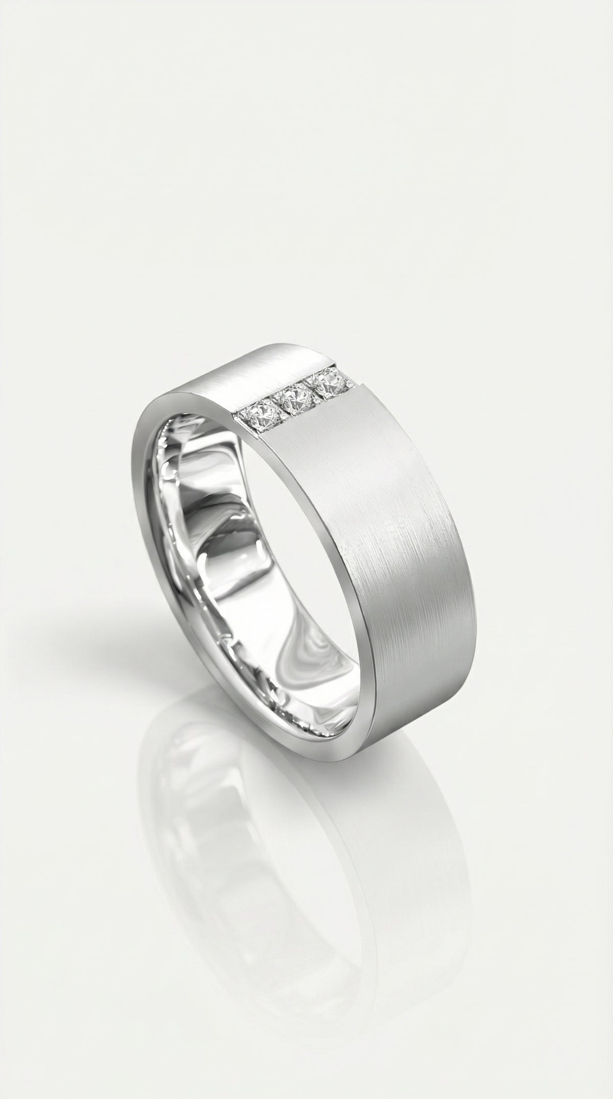 Centre Set Tri Diamond Ring — Levendi Jewellers