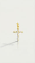 Thea - Medium Yellow Gold Diamonds Cross