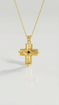 Levendi Yellow Gold Filigree Cross