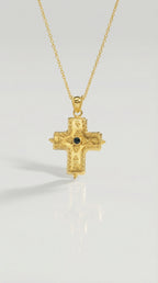 Levendi Yellow Gold Filigree Cross — Levendi Jewellers
