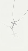 Sofia - Large White Gold Cross and Full Pave Diamonds