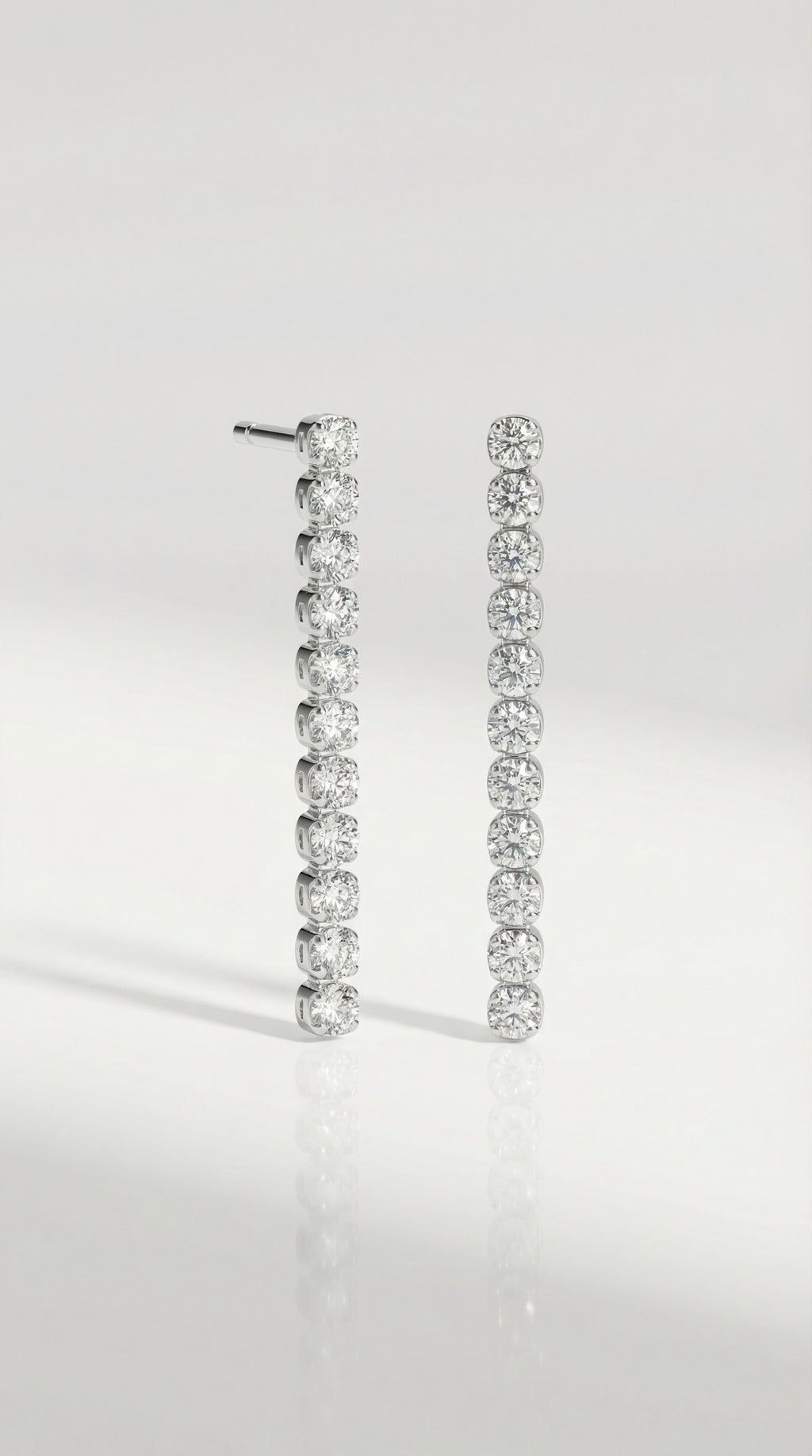 11 Diamond Tennis Earrings — Levendi Jewellers