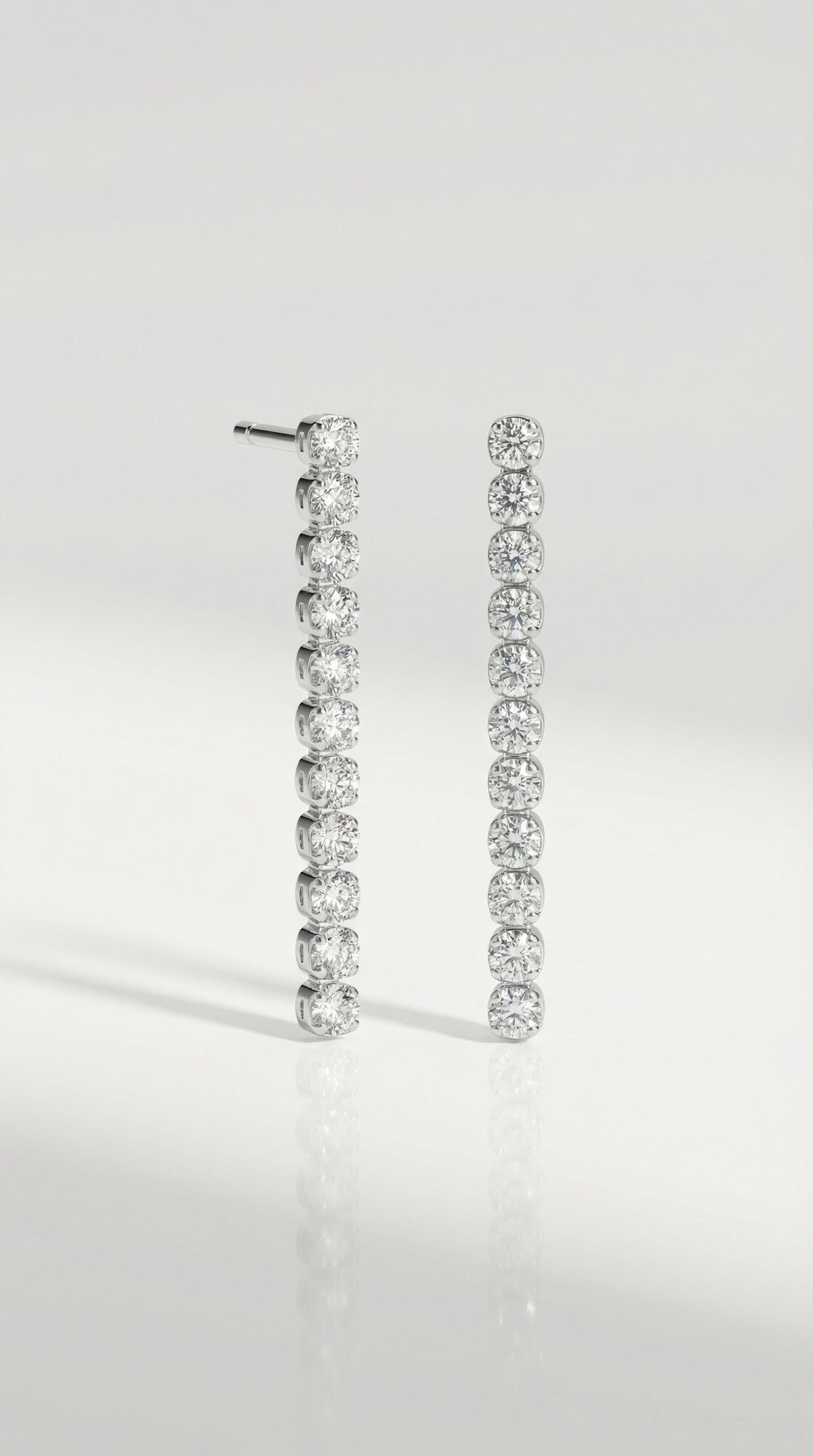 11 Diamond Tennis Earrings — Levendi Jewellers