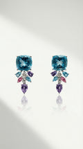 Neptune's Garden - Sky Blue Topaz Earrings 9.29ct