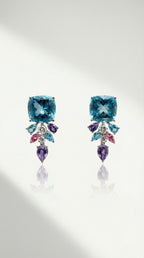 Neptune's Garden - Sky Blue Topaz Earrings 9.29ct — Levendi Jewellers