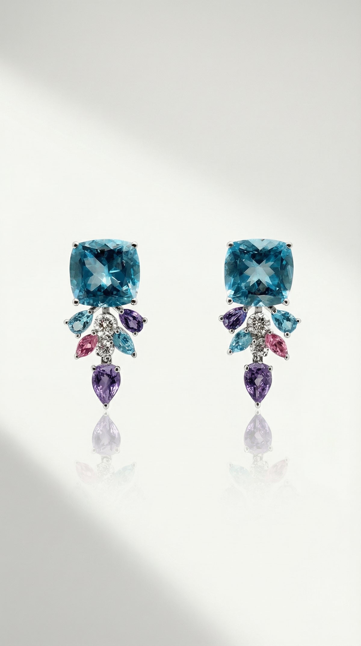 Neptune's Garden - Sky Blue Topaz Earrings 9.29ct — Levendi Jewellers