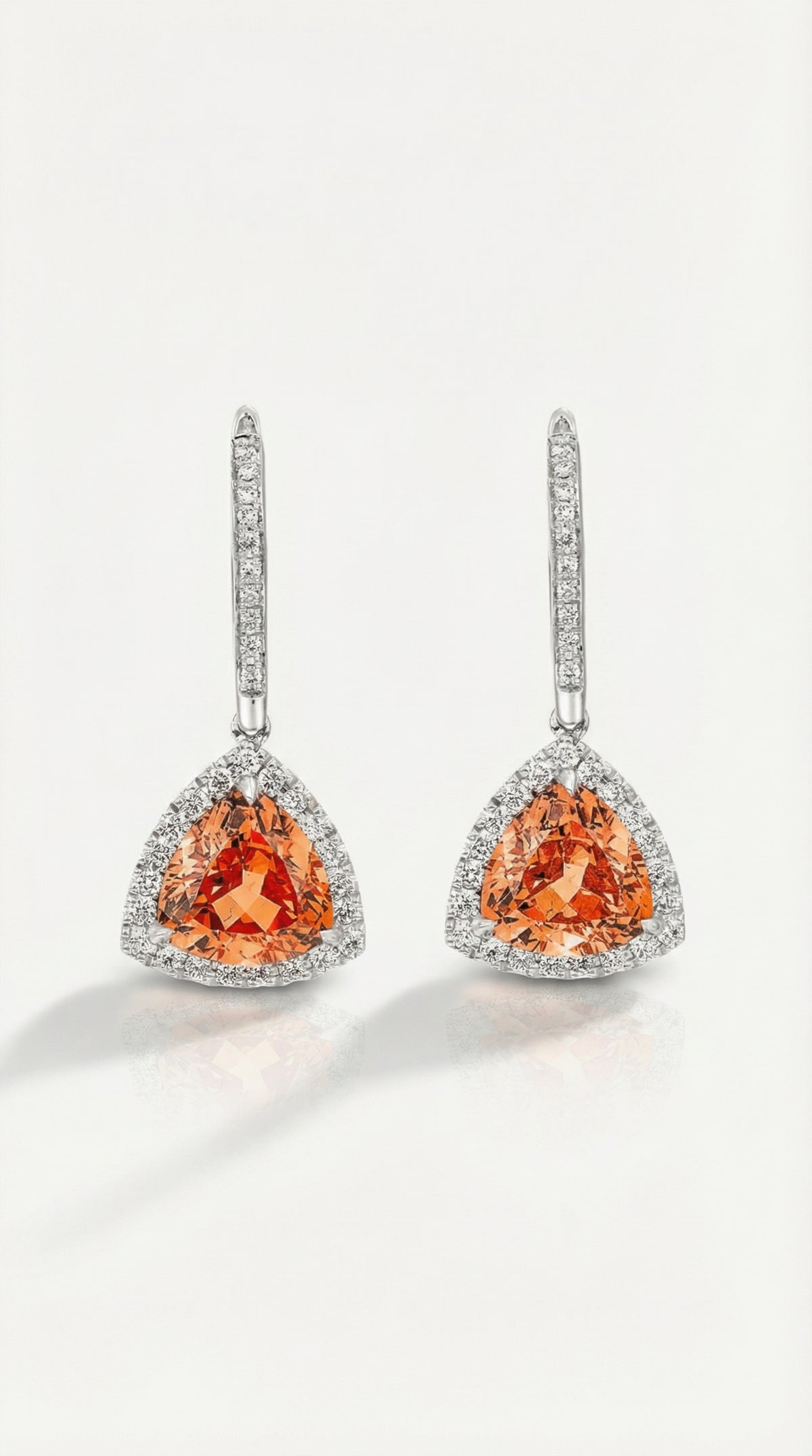 Mandarin Garnet Drop Earrings — Levendi Jewellers