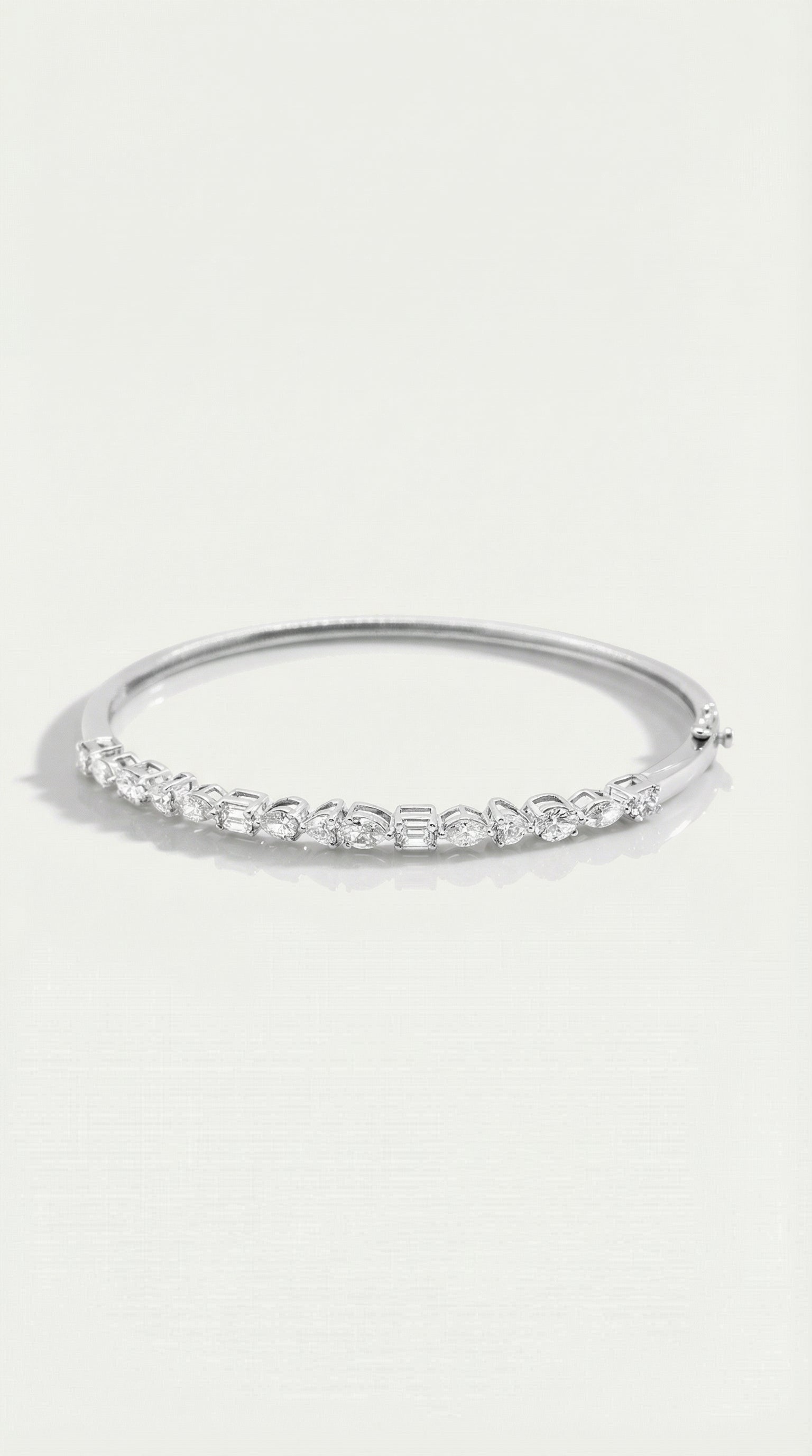 Symphony of Diamonds  Mixed-Cut Bangle