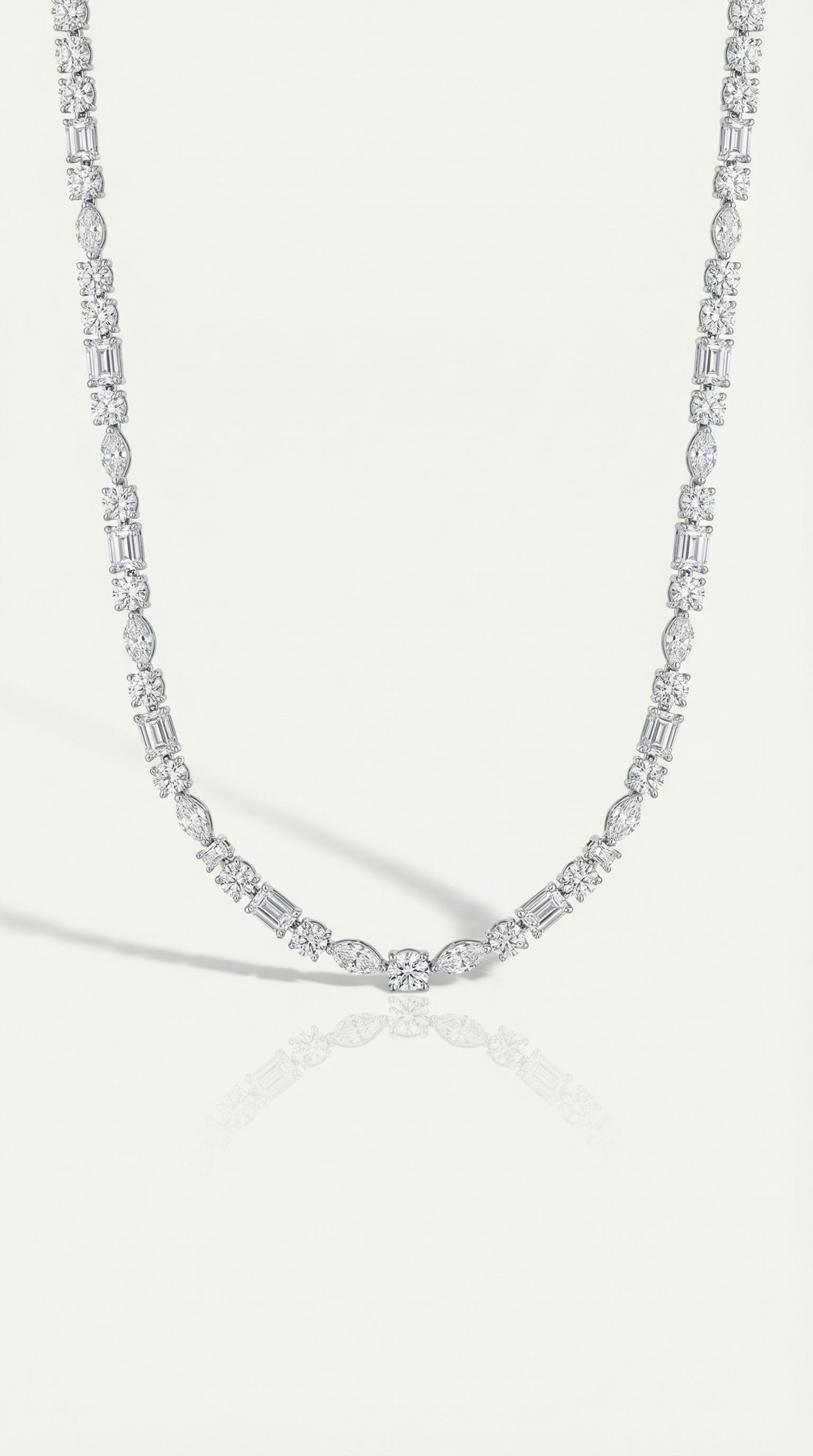 Symphony of Diamonds - Tennis Necklace 21.00 ct