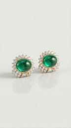 Les Jardins Emerald Earrings — Levendi Jewellers