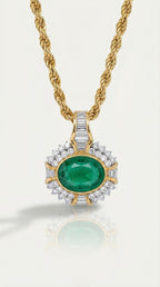 Les Jardins Emerald Pendant — Levendi Jewellers