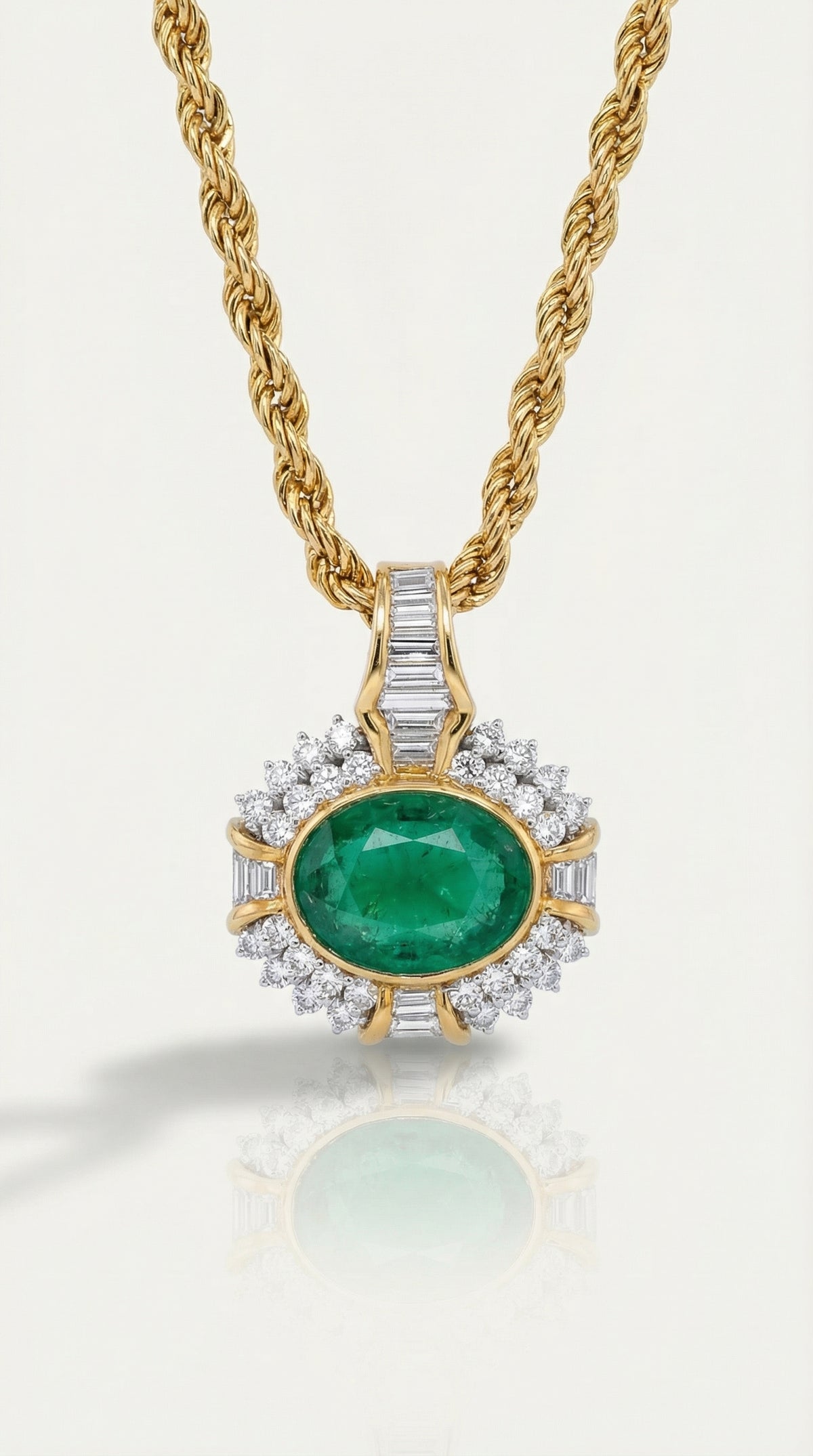 Les Jardins Emerald Pendant — Levendi Jewellers