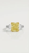 Canary Dream Trilogy Yellow Diamond Engagement Ring