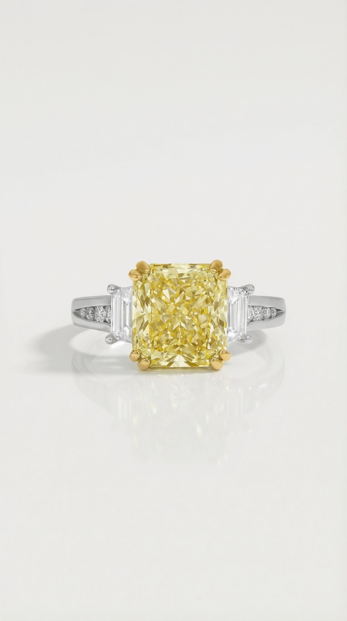 Canary Dream Trilogy Yellow Diamond Engagement Ring — Levendi Jewellers