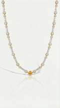 The Constantinople - Tennis Necklace Orange Diamond