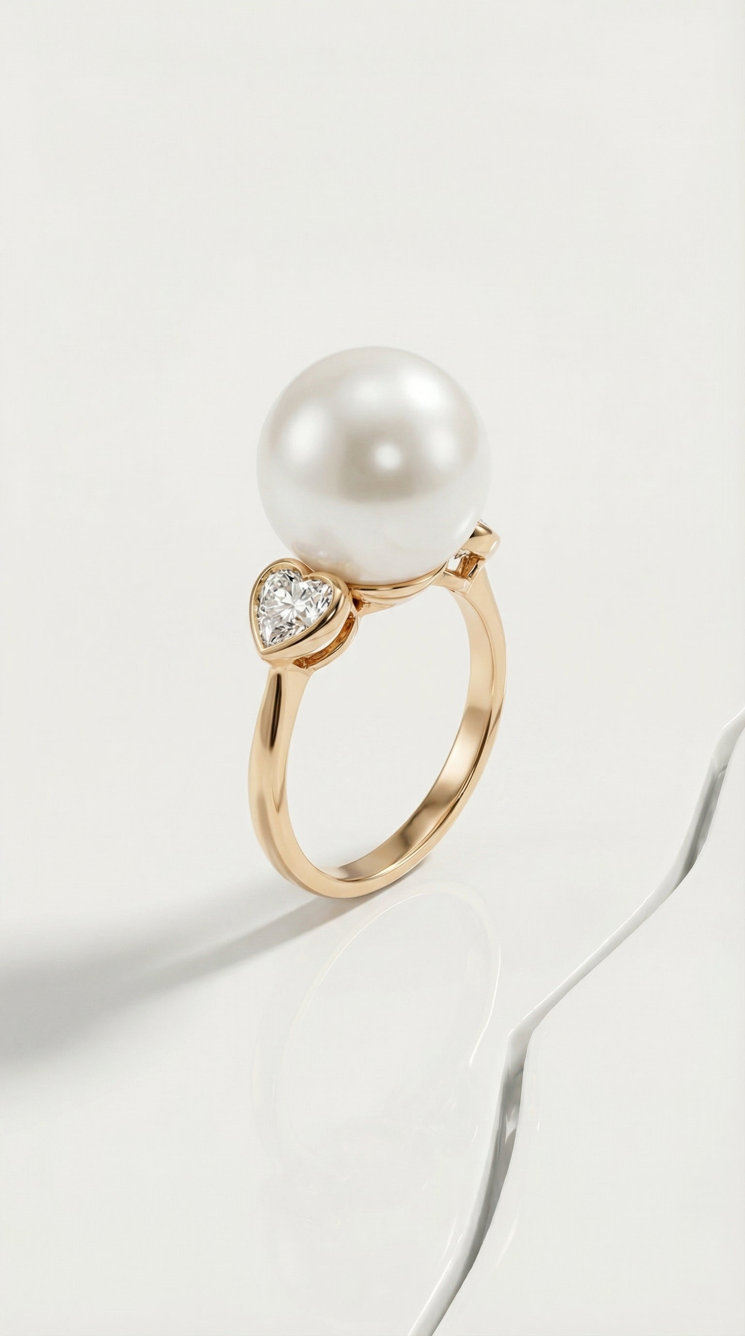 Australian South Sea Pearl & Diamond Heart Trilogy