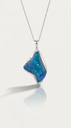 Australian Black Opal Pendant - 15.00ct — Levendi Jewellers