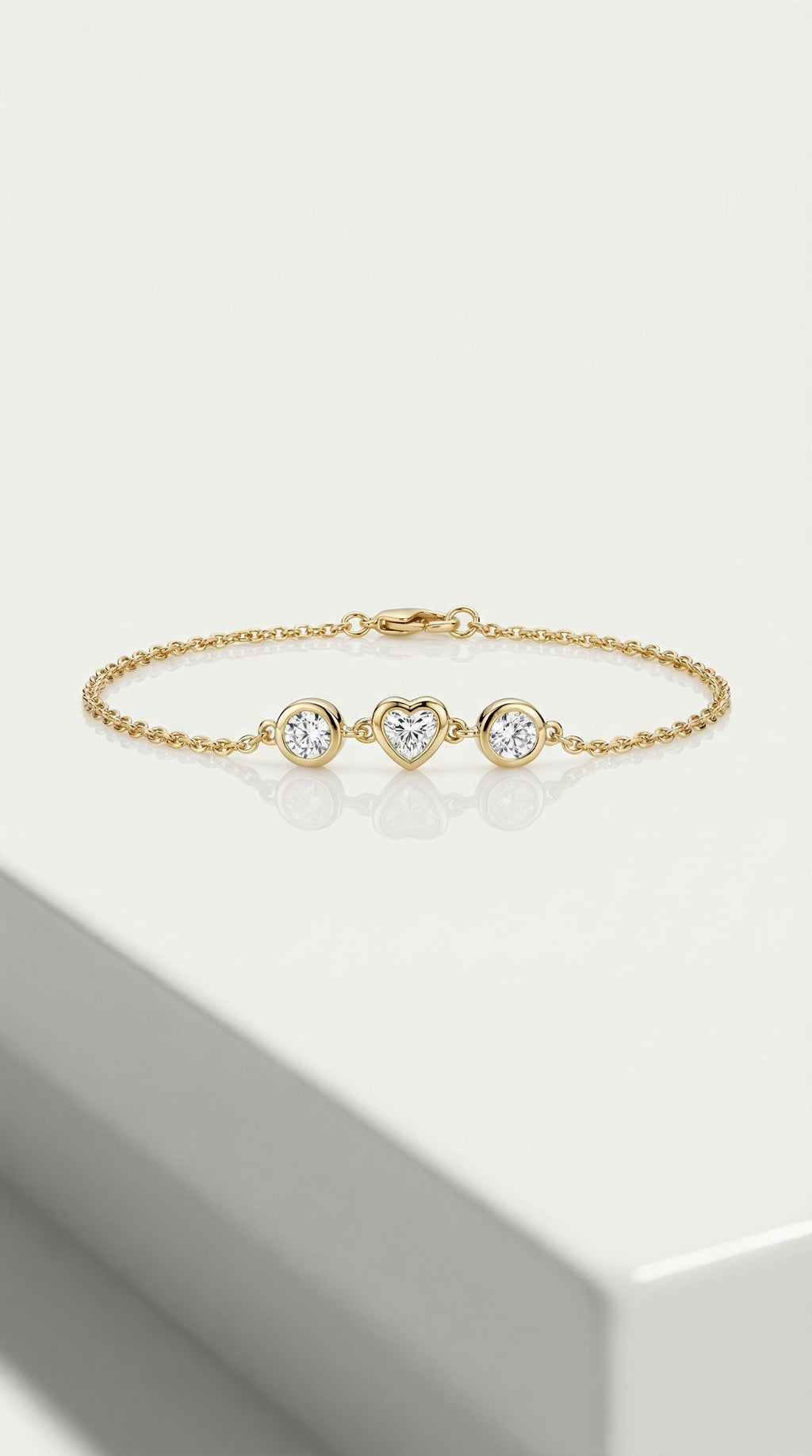 Fine 3 Diamonds Bezel Bracelet — Levendi Jewellers