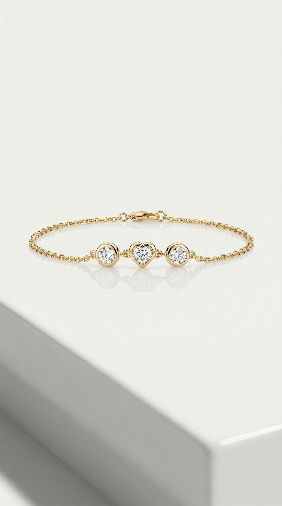 Fine 3 Diamonds Bezel Bracelet — Levendi Jewellers