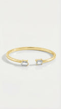 Trazoid Diamond Open Bangle