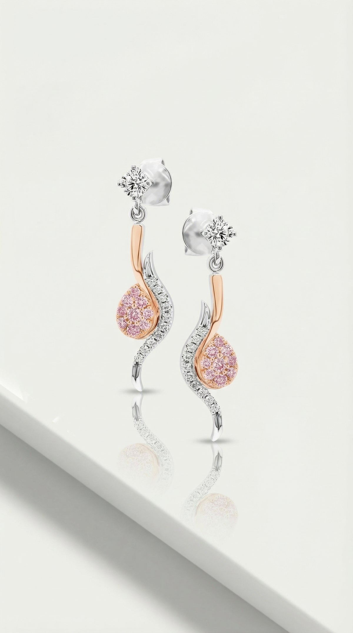 Argyle Essence - Thalia Drop Earrings — Levendi Jewellers