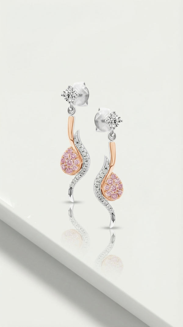 Argyle Essence - Thalia Drop Earrings — Levendi Jewellers