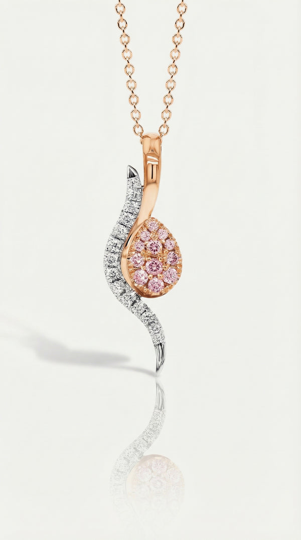 Argyle Essence - Thalia Diamonds Wave Pendant — Levendi Jewellers