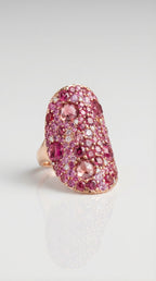Mosaïque Éternelle Pink Sapphires & Tourmalines Dress Ring — Levendi Jewellers