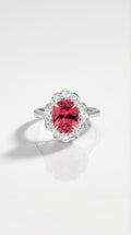 Pink Tourmaline & Diamond Ring